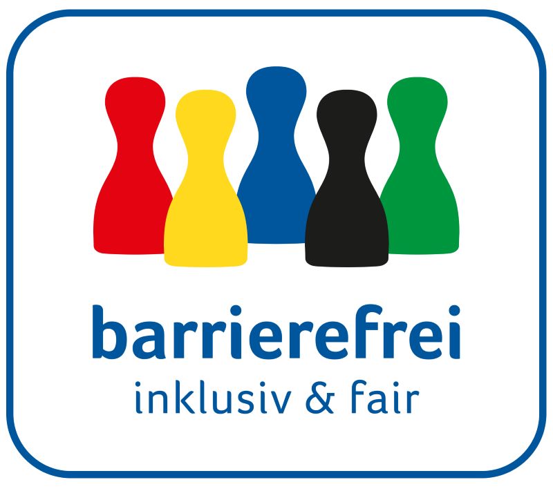 Logo barrierefrei, inklusiv und fair
